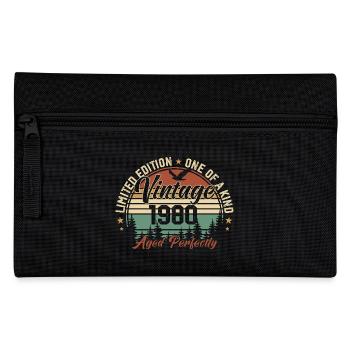 Vintage 1980 Rétro 1980 Cadeau D'anniversaire 1980 - Trousse - noir - Devant