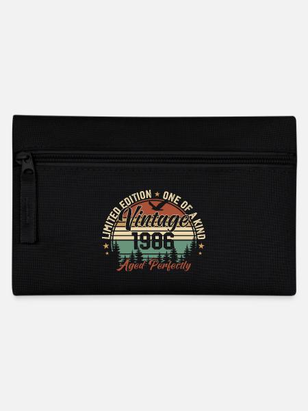 Jahrgang 1986 Retro 1986 Geburtstagsgeschenk 1986 - Federtasche - Schwarz