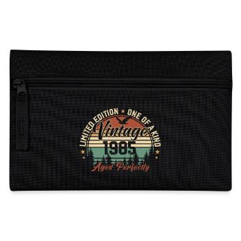 Jahrgang 1985 Retro 1985 Geburtstagsgeschenk 1985 - Federtasche - Schwarz - Vorne