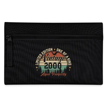 Jahrgang 2000 Retro 2000 Geburtstagsgeschenk 2000 - Federtasche - Schwarz - Vorne
