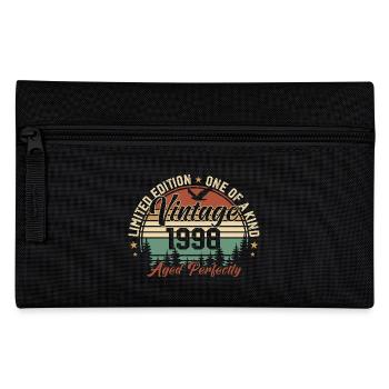 Jahrgang 1998 Retro 1998 Geburtstagsgeschenk 1998 - Federtasche - Schwarz - Vorne