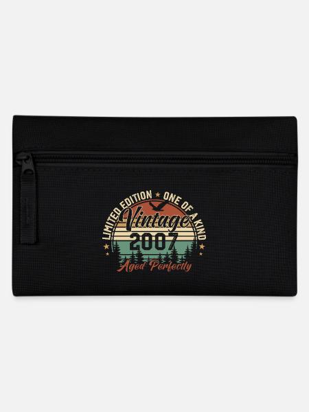 Jahrgang 2007 Retro 2007 Geburtstagsgeschenk 2007 - Federtasche - Schwarz