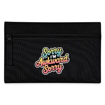 Sorry I'm Awkward Sorry 14 - Federtasche - Schwarz - Vorne