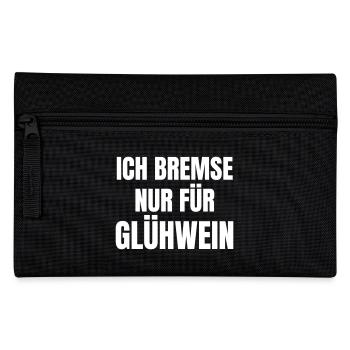 I only brake for mulled wine - Pencil Case - black - Front
