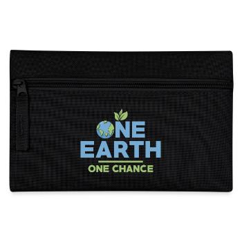 One Earth One Chance Planet Environmental Earth Da - Federtasche - Schwarz - Vorne