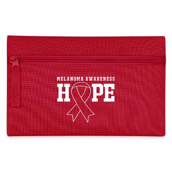 Cancer de la peau, mélanome - Trousse - rouge - Devant