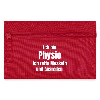 Physiotherapist - Pencil Case - red - Front