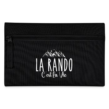 Hiking is life. Humour, passion, hiking - Pencil Case - black - Front