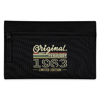 Cadeau Février 1963 - Anniversaire Février 1963 - Trousse - noir - Devant