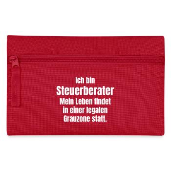 Steuerberater in der Grauzone - Federtasche - Rot - Vorne