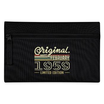 Cadeau Février 1959 - Anniversaire Février 1959 - Trousse - noir - Devant