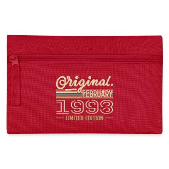 February 1998 Gift - February 1998 Birthday - Pencil Case - red - Front