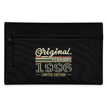 February 1996 Gift - February 1996 Birthday - Pencil Case - black - Front