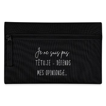I'm not stubborn - Pencil Case - black - Front