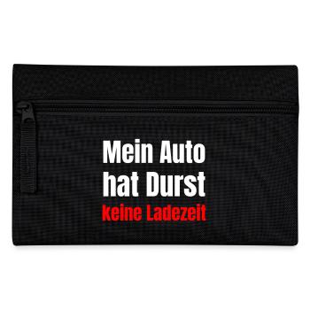 My car is thirsty, no charging time - Pencil Case - black - Front