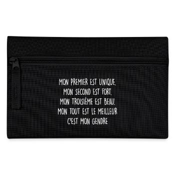My son-in-law is handsome - Pencil Case - black - Front
