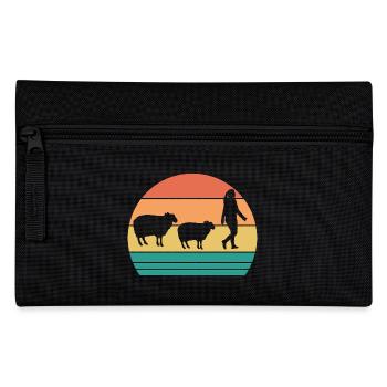 Schäfer Schaf - Federtasche - Schwarz - Vorne