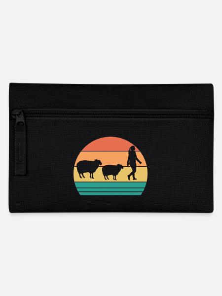 Schäfer Schaf - Federtasche - Schwarz