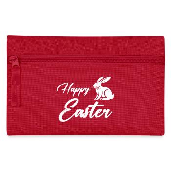 hase happy easter - Federtasche - Rot - Vorne