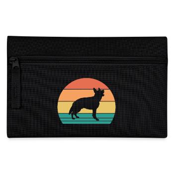 Hund Deutscher Schäferhund - Federtasche - Schwarz - Vorne
