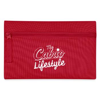 Cabrio Lifestyle Retro Schrift cooler Spruch - Federtasche - Rot - Vorne