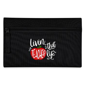 Living That Teacher Life - Pencil Case - black - Front