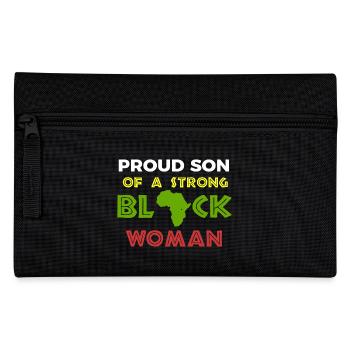 Proud Son of Strong Black Woman - Pencil Case - black - Front