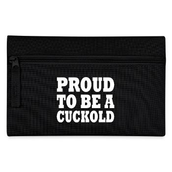 proud to be a cuckold - Pencil Case - black - Front