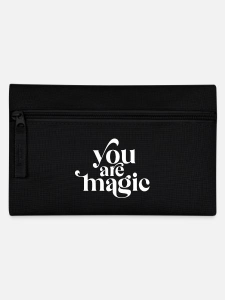 You Are Magic Inspirational Typography Design - Pencil Case - black