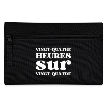 24 Heures sur 24 - Trousse - noir - Devant