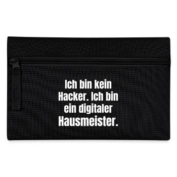 Pas un pirate informatique, mais un concierge numérique. - Trousse - noir - Devant