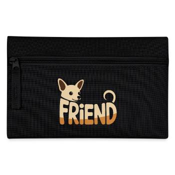Friend Dog Chihuahua - Cool Pet Logo - Pencil Case - black - Front