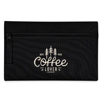 Coffee lover retro vintage aesthetic - Pencil Case - black - Front