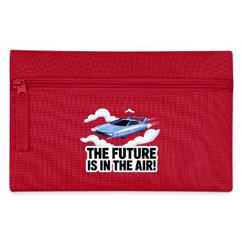 Conception de voiture volante rétro-futuriste - Trousse - rouge - Devant