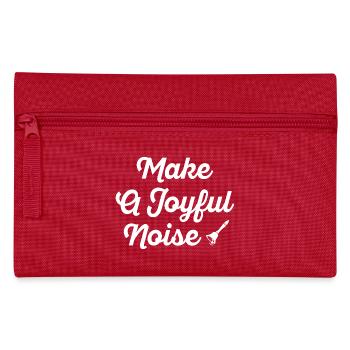 Make A Joyful Noise Typografie - Federtasche - Rot - Vorne