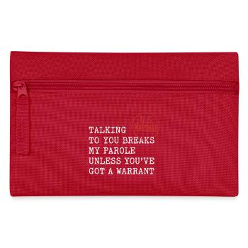 Funny Law Enforcement Shirt for Cops Detectives - Pencil Case - red - Front