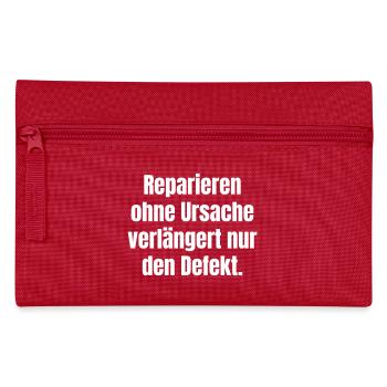 Repairing without a cause – defect - Pencil Case - red - Front