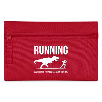 Running Humor Shirt for Joggers - Pencil Case - red - Front