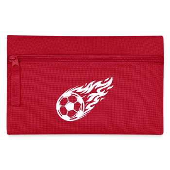 Fussball Flamme Ball - Federtasche - Rot - Vorne