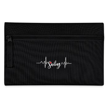 Sailing Heartbeat - Pencil Case - black - Front