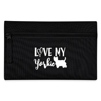 Love My Yorkie - Pencil Case - black - Front