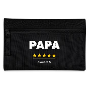 Dad Father Father's Day Stars Best Dad Gift - Pencil Case - black - Front
