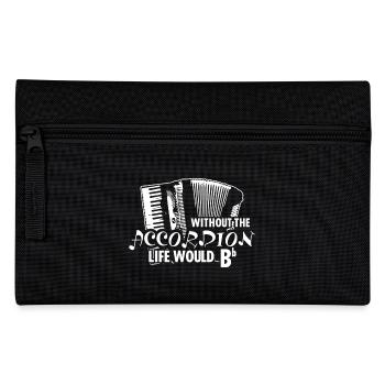 Life Without Accordion - Pencil Case - black - Front