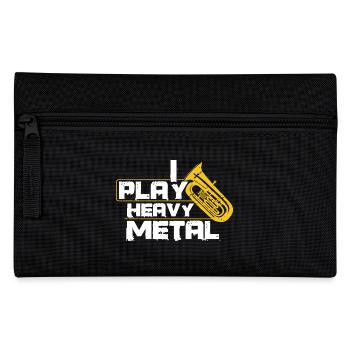 I Play Heavy Metal Tuba - Pencil Case - black - Front