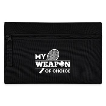 Tennis My Weapon Of Choice - Pencil Case - black - Front