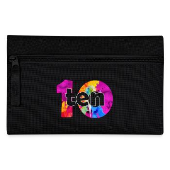 TEN 10 YEAR BOY 10TH BIRTHDAY - Pencil Case - black - Front
