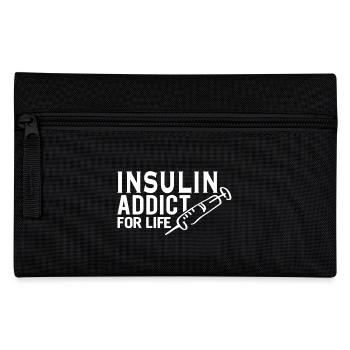 Diabetes Awareness Insulin Addict For Life - Pencil Case - black - Front
