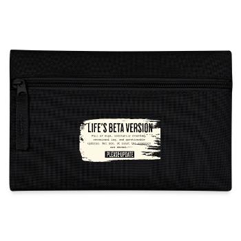 Life's Beta Version – Please Update - Pencil Case - black - Front