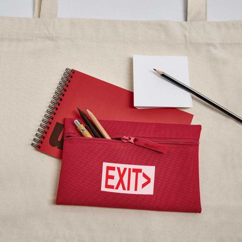 Exit / Exit / Emergency Exit Pencil Case