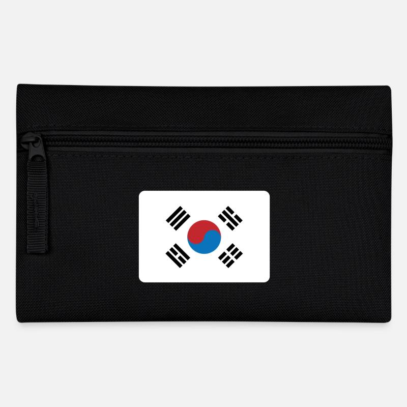 SOUTH KOREA FLAG - Pencil Case - black